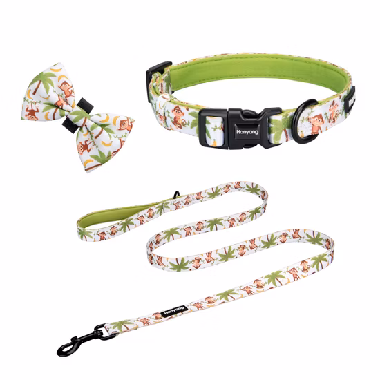 Hanyang Индивидуальная упаковка Полиэстер Индивидуальный профессиональный поставщик Поводок Индивидуальный узор Аксессуары для собак Товары для домашних животных